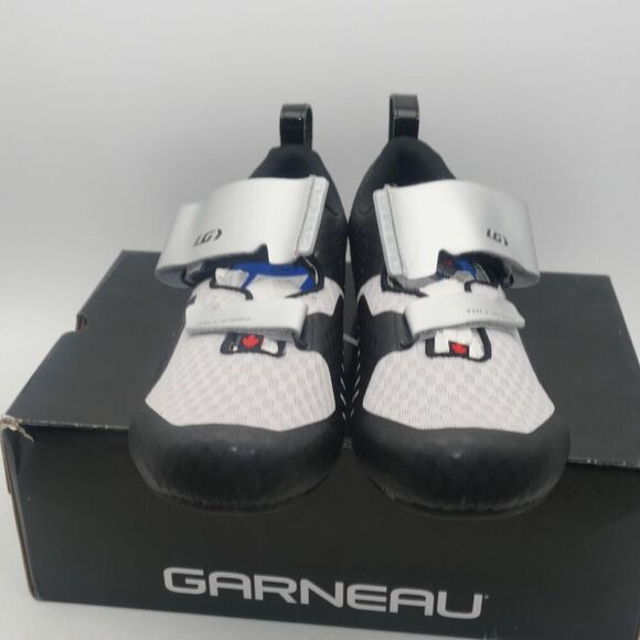 NEW Louis Garneau Men's 11.5 Tri X-Speed XZ Cycling Shoes EU 46 Black White - Picture 4 of 9
